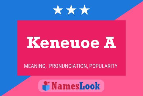 ملصق اسم Keneuoe A