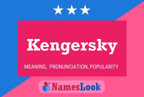 ملصق اسم Kengersky