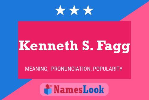 ملصق اسم Kenneth S. Fagg