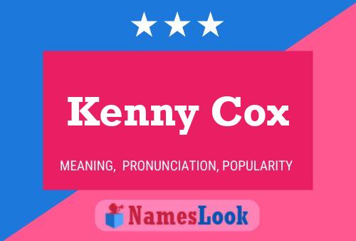 ملصق اسم Kenny Cox