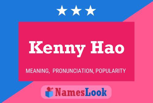 ملصق اسم Kenny Hao