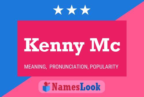 ملصق اسم Kenny Mc