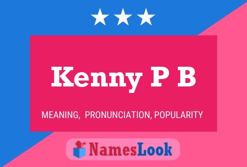 ملصق اسم Kenny P B