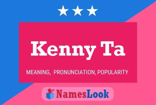 ملصق اسم Kenny Ta