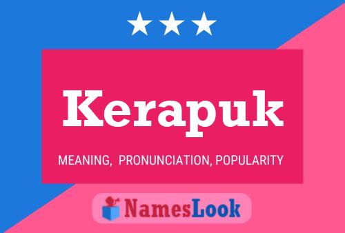 ملصق اسم Kerapuk