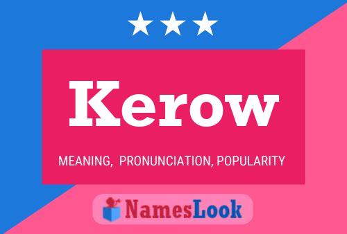 ملصق اسم Kerow