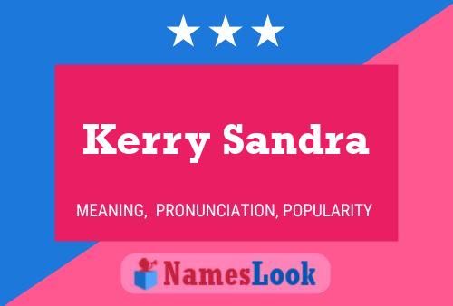 ملصق اسم Kerry Sandra