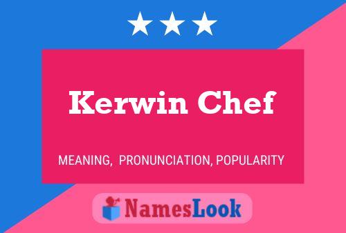 ملصق اسم Kerwin Chef