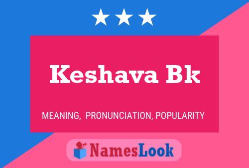 ملصق اسم Keshava Bk