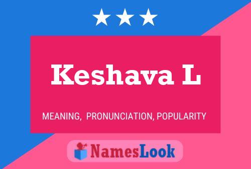 ملصق اسم Keshava L