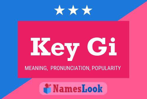 ملصق اسم Key Gi