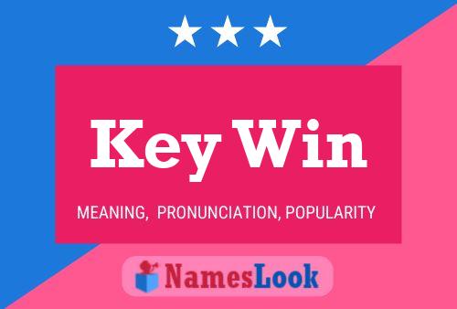 ملصق اسم Key Win