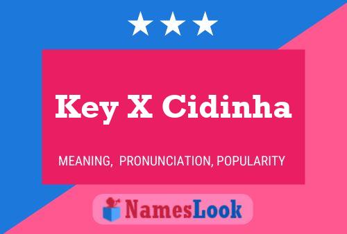 ملصق اسم Key X Cidinha