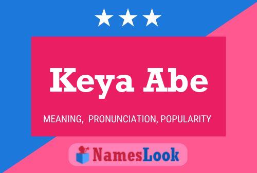 ملصق اسم Keya Abe