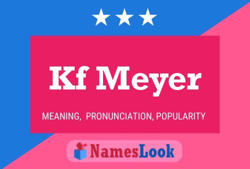 ملصق اسم Kf Meyer