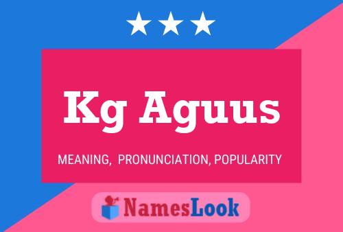 ملصق اسم Kg Aguus