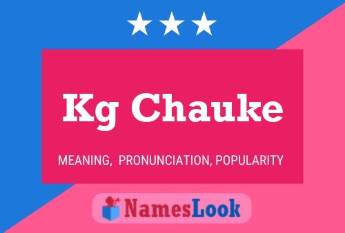 ملصق اسم Kg Chauke