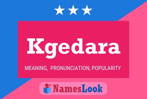 ملصق اسم Kgedara