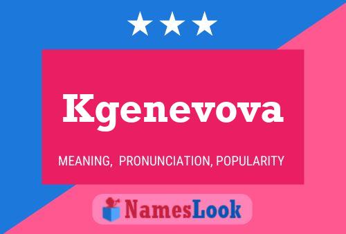 ملصق اسم Kgenevova