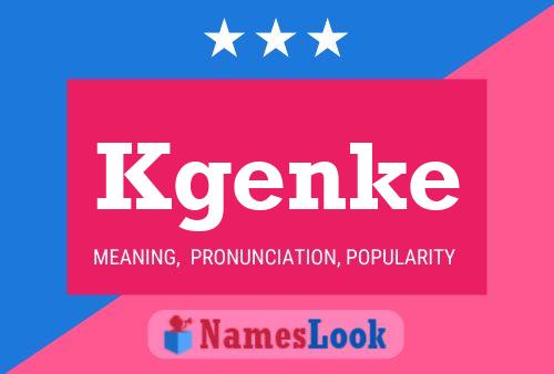 ملصق اسم Kgenke