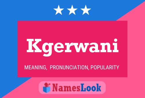 ملصق اسم Kgerwani