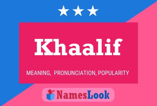 ملصق اسم Khaalif