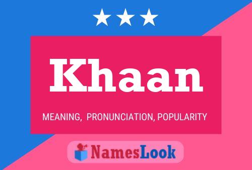 ملصق اسم Khaan