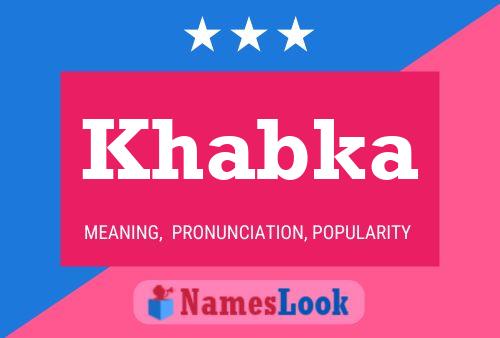 ملصق اسم Khabka