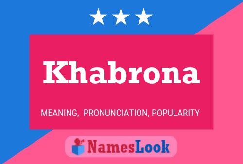 ملصق اسم Khabrona