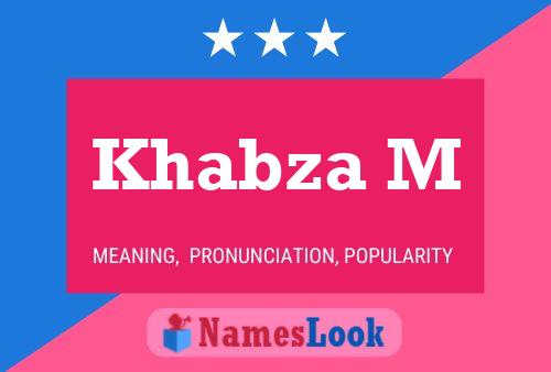 ملصق اسم Khabza M