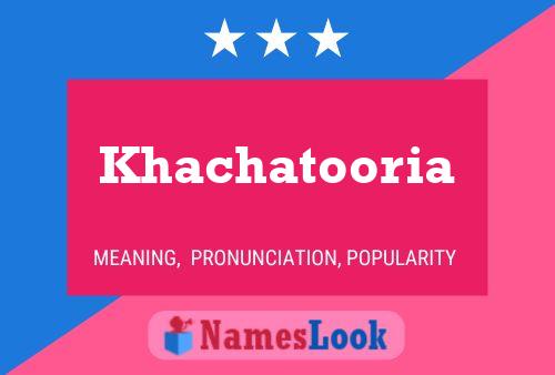 ملصق اسم Khachatooria