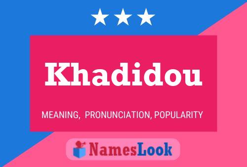 ملصق اسم Khadidou