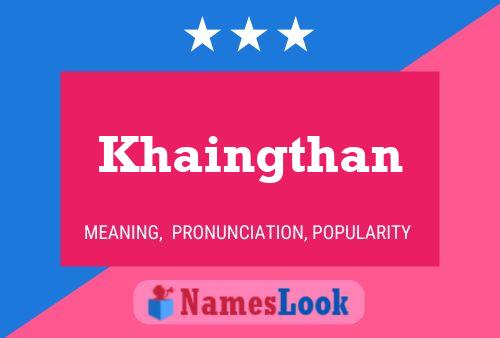 ملصق اسم Khaingthan