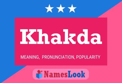 ملصق اسم Khakda