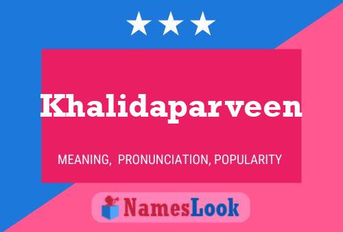 ملصق اسم Khalidaparveen