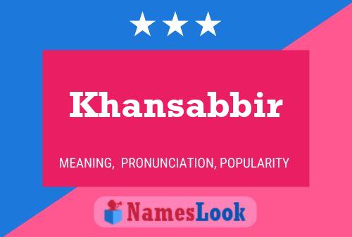 ملصق اسم Khansabbir