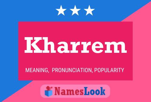 ملصق اسم Kharrem