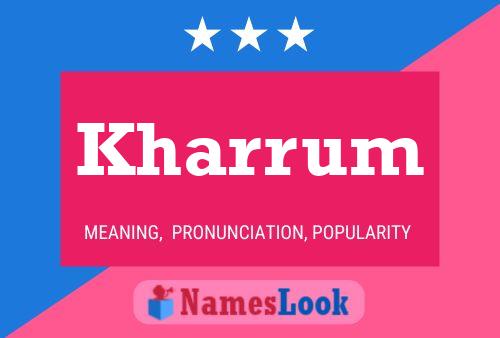 ملصق اسم Kharrum