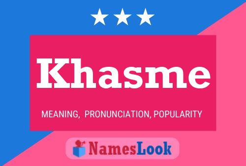 ملصق اسم Khasme