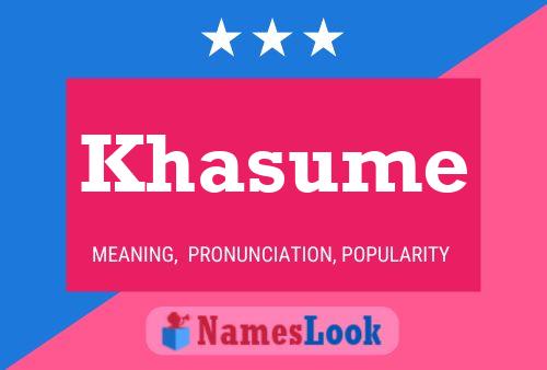 ملصق اسم Khasume