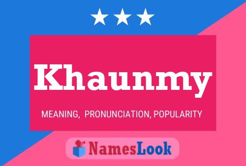 ملصق اسم Khaunmy