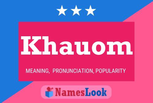 ملصق اسم Khauom