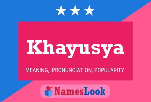 ملصق اسم Khayusya