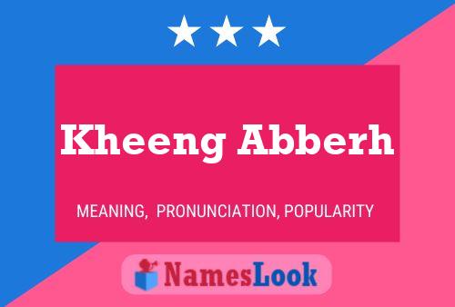 ملصق اسم Kheeng Abberh