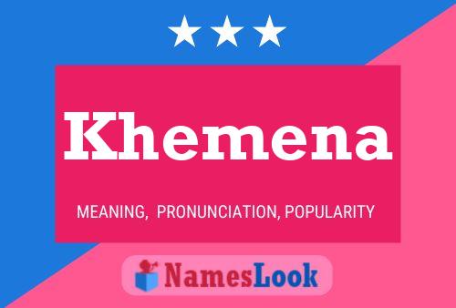 ملصق اسم Khemena