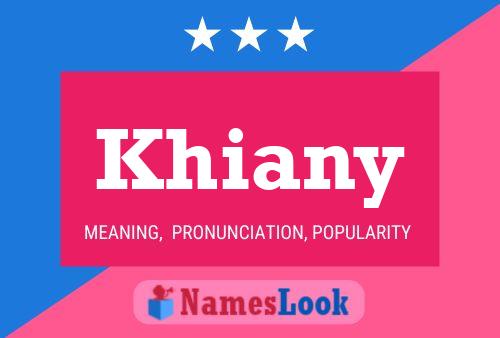 ملصق اسم Khiany