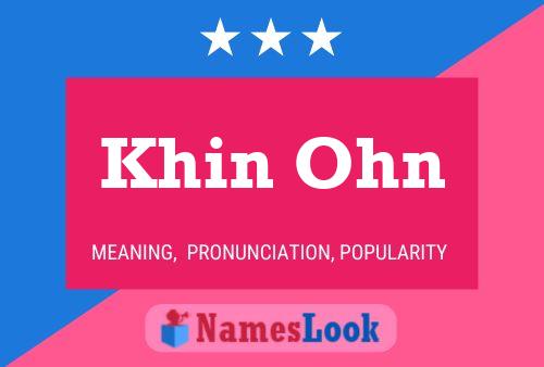 ملصق اسم Khin Ohn