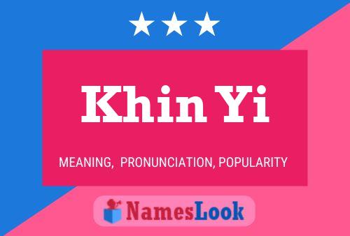 ملصق اسم Khin Yi