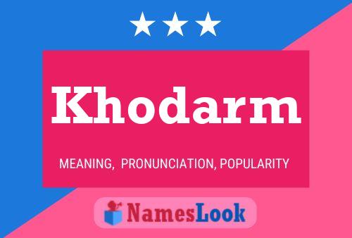 ملصق اسم Khodarm