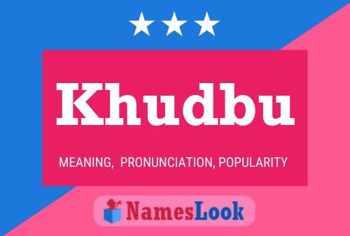 ملصق اسم Khudbu